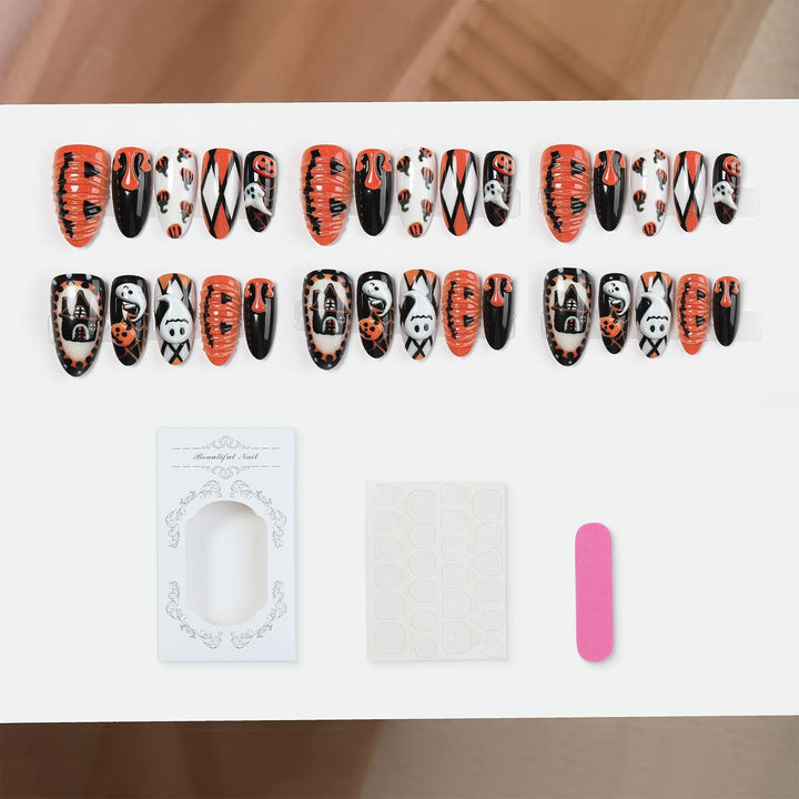 Artificial Nail Set in Halloween Design Kalsten
