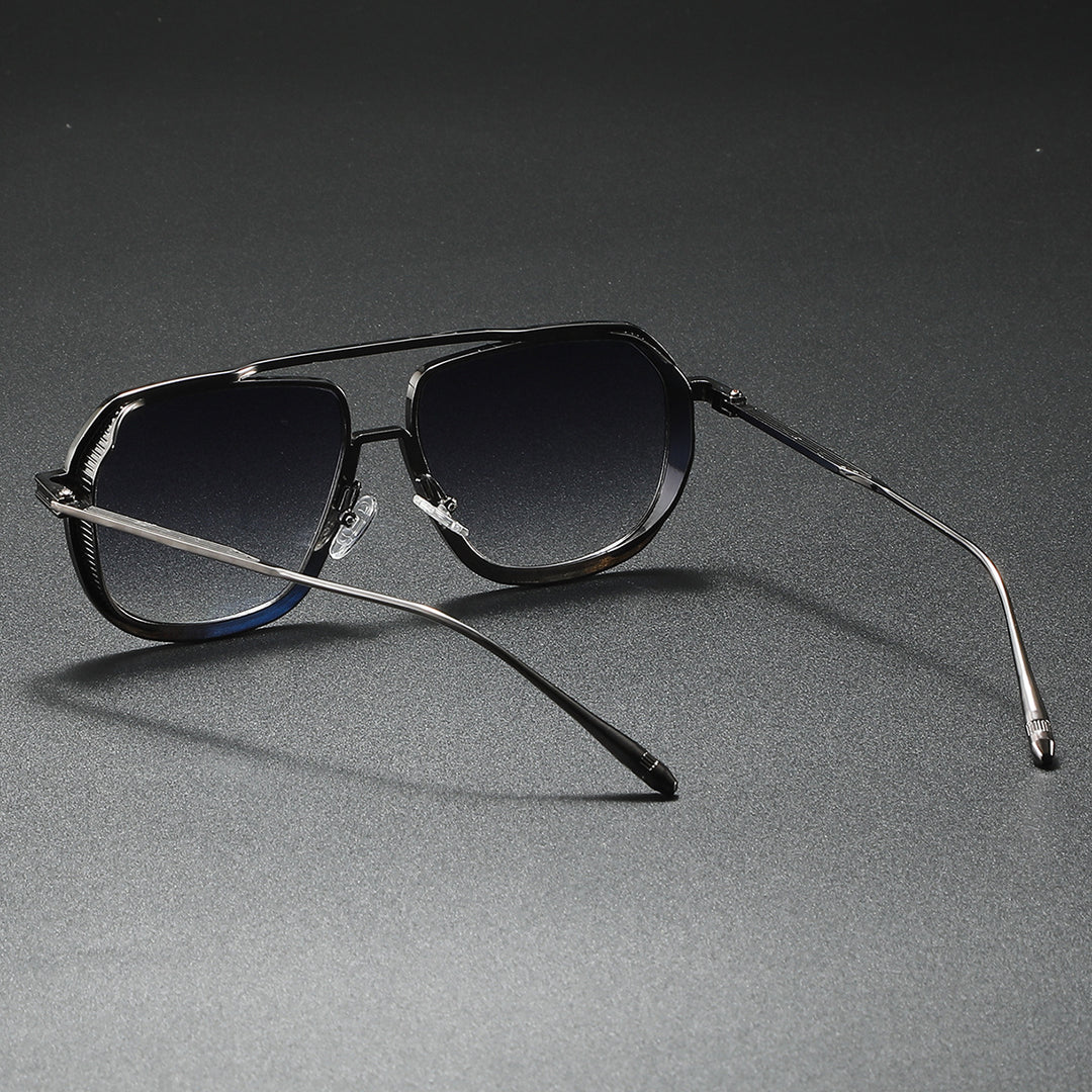 Women's Elegant Sunglasses with Angular Metal Frame Kalsten