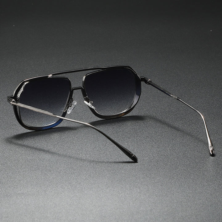 Women's Elegant Sunglasses with Angular Metal Frame Kalsten