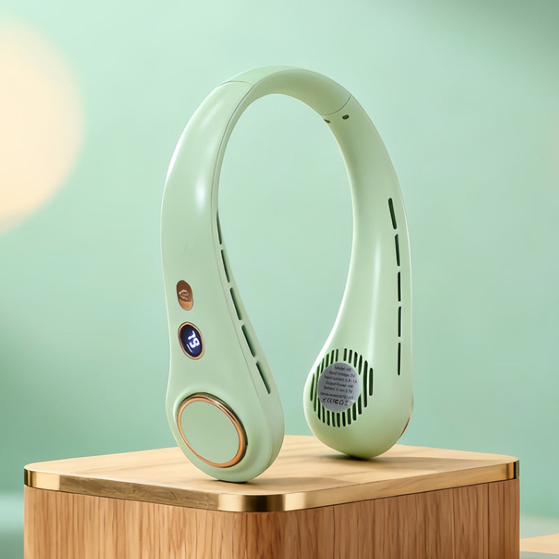 Ladies Portable Neck Fan with Ergonomic Design and Cooling Function Kalsten