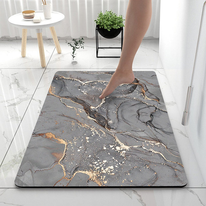 Luxurious Marble Pattern Bath Mat Kalsten
