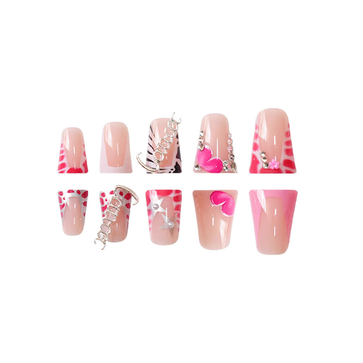 Artistic 3D Decorative Press-On Nail Art Kalsten
