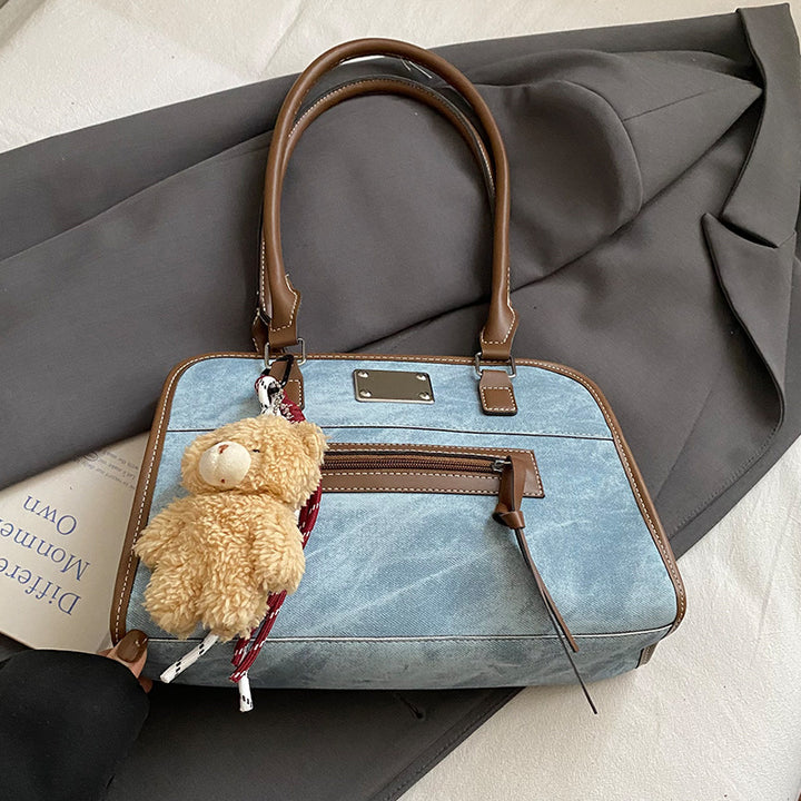 Cute Plush Teddy Bear Charm Handbag