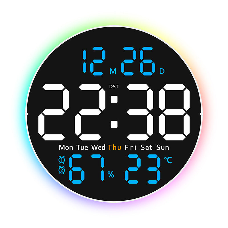 Digital LED alarm clock with hygrometer and temperature display Kalsten
