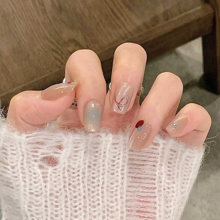 Artificial nails in elegant glitter pattern Kalsten