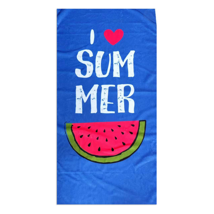 Beach towel with stylish palm motif Kalsten