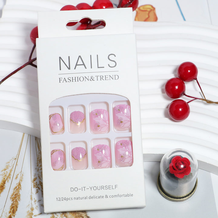 DIY Floral Design Press-On Nail Set Kalsten