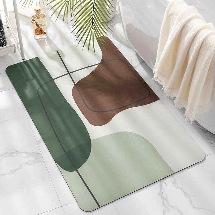 Tropical-Inspired Soft Bath Mat