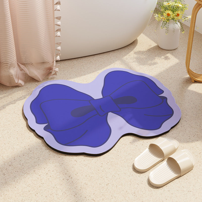 Decorative Bow-Shaped Bathroom Mat Kalsten