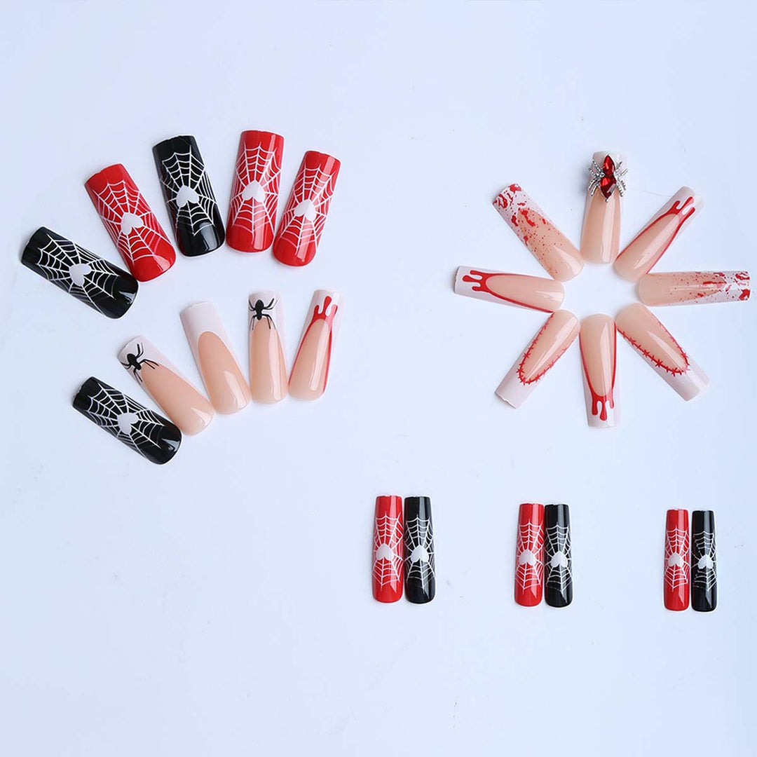 Creative Halloween-themed nail art Kalsten