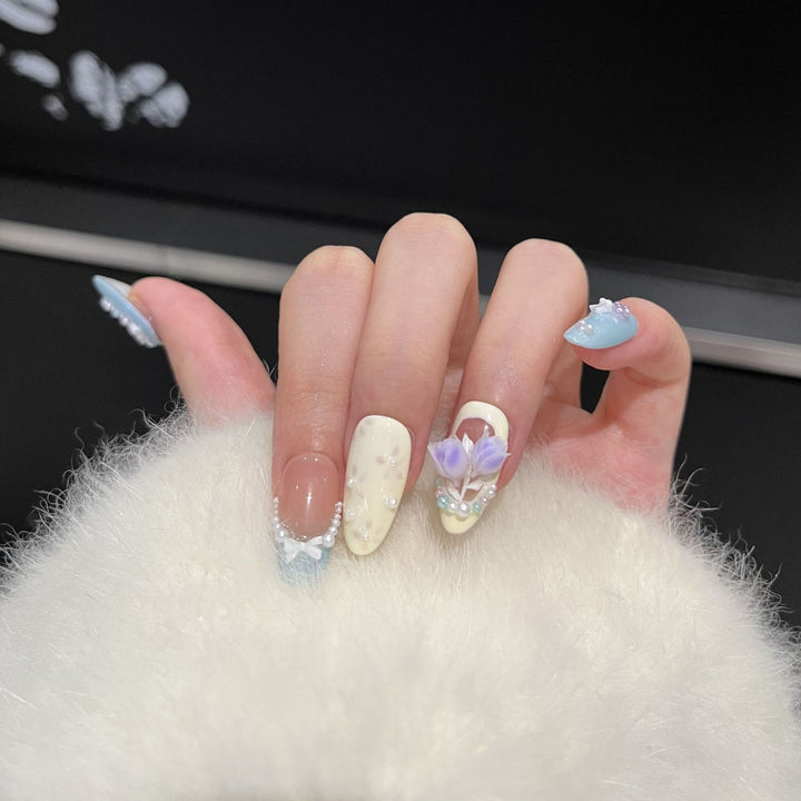 Floral Art Press-On Nail Tips Kalsten