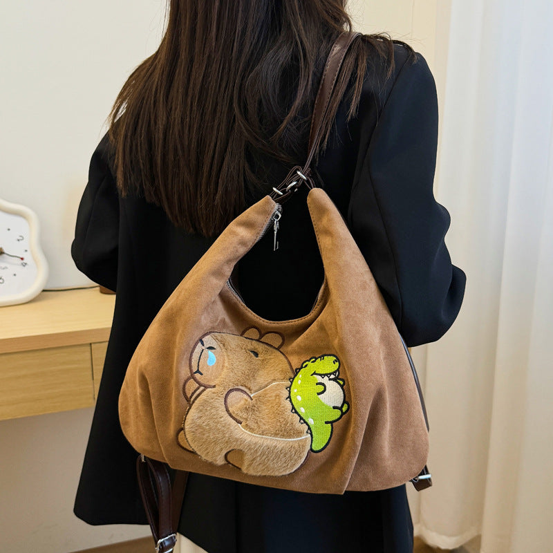 Shoulder bag with playful bear motif Kalsten