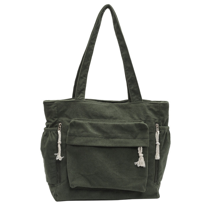 Textured Multi-Pocket Tote Bag Kalsten