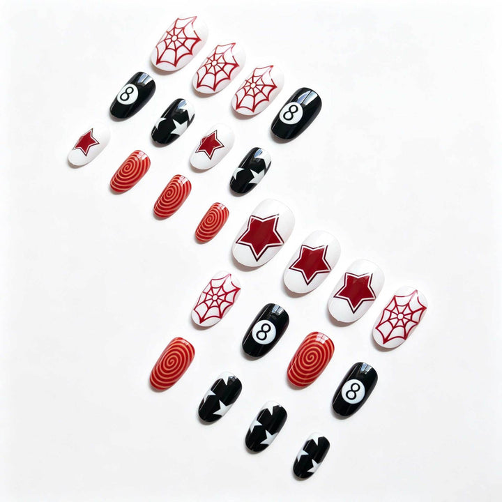 Artistic Spider and Star Nail Art Kit