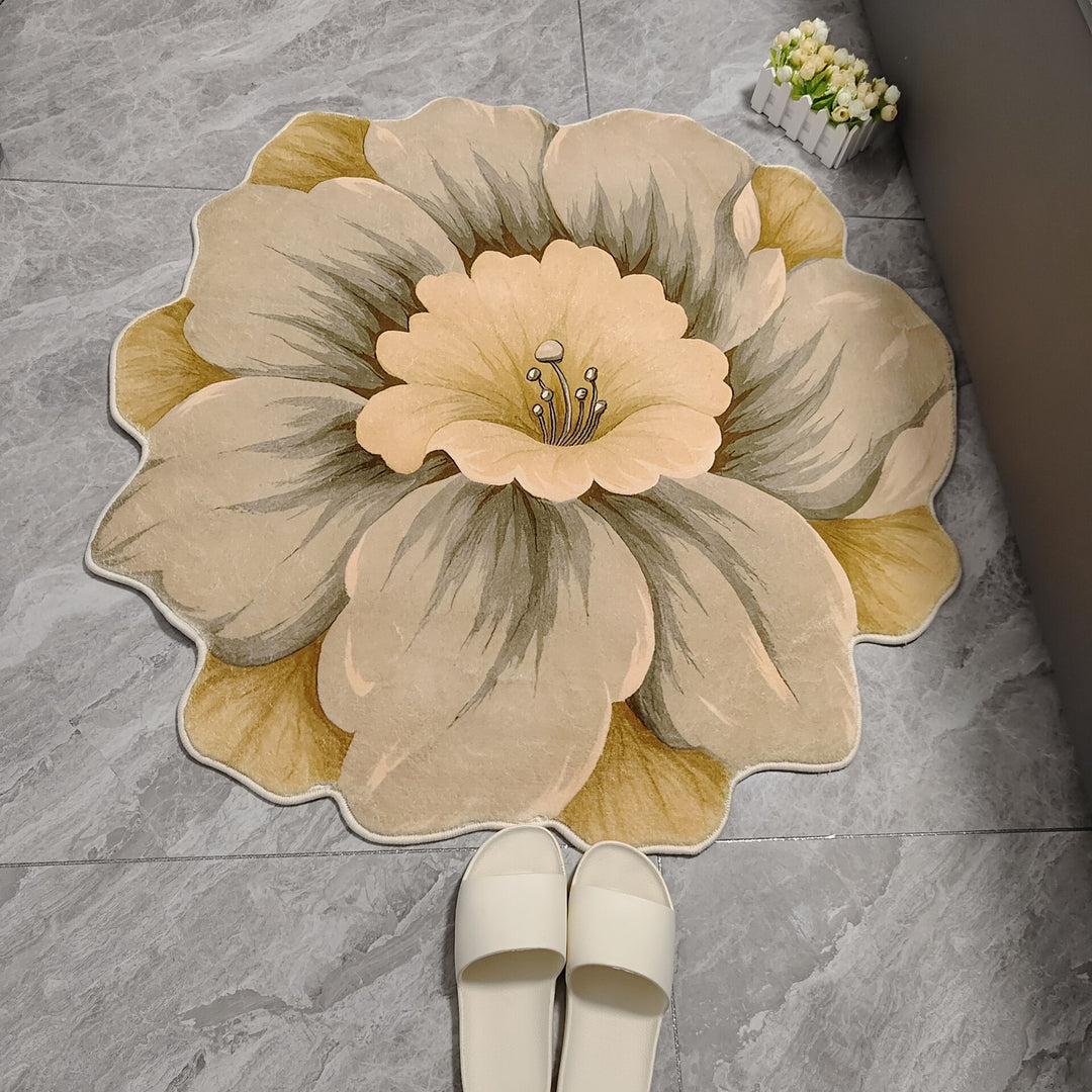 Floral Shaped Area Rug