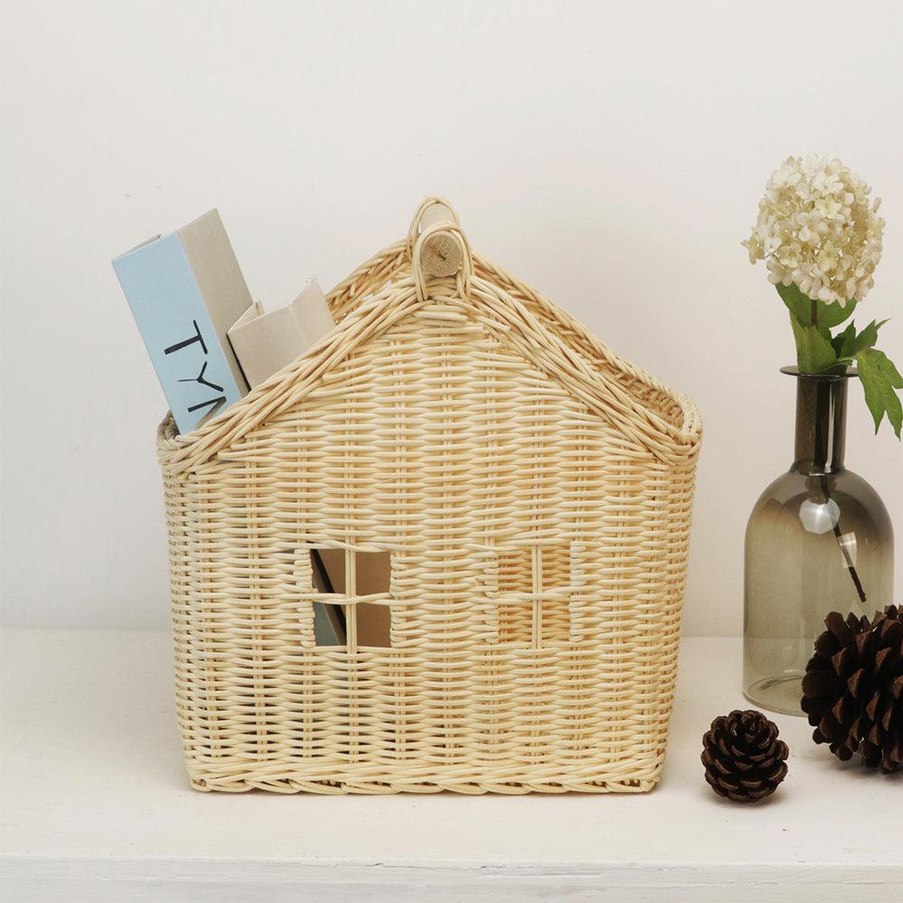 Woven House-Shaped Storage Basket Kalsten