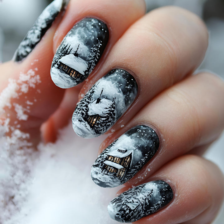 Artificial Nails in Winter Cabin Design Kalsten