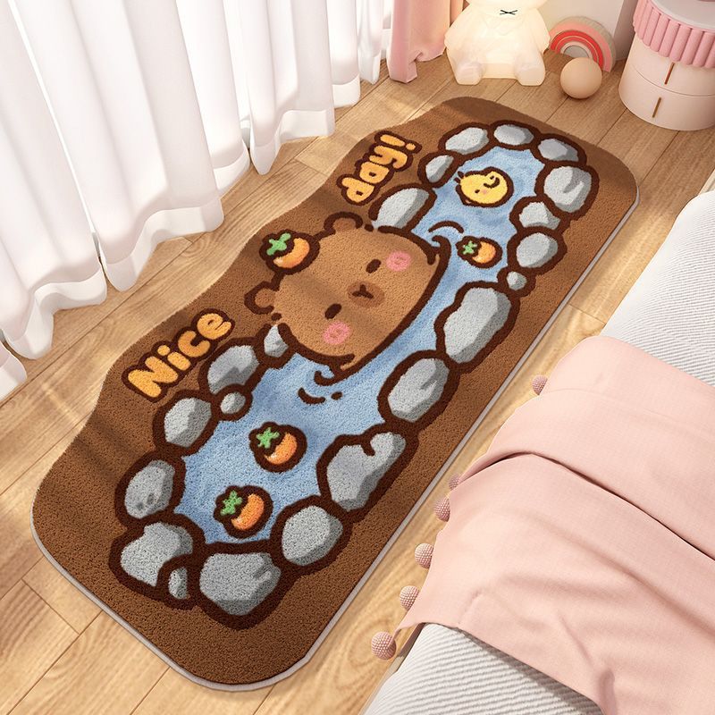 Cartoon Theme Plush Floor Mat