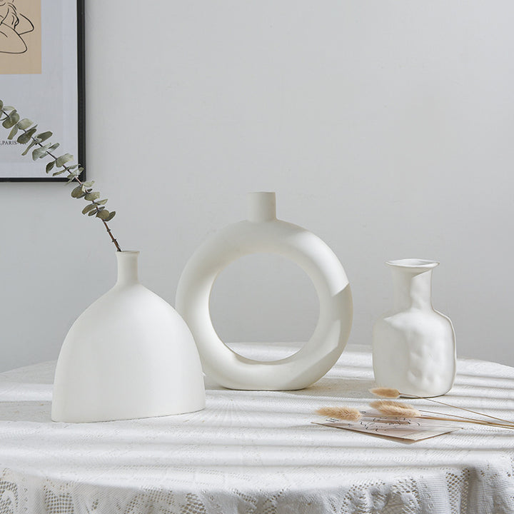 Decorative Ceramic Circle Vase