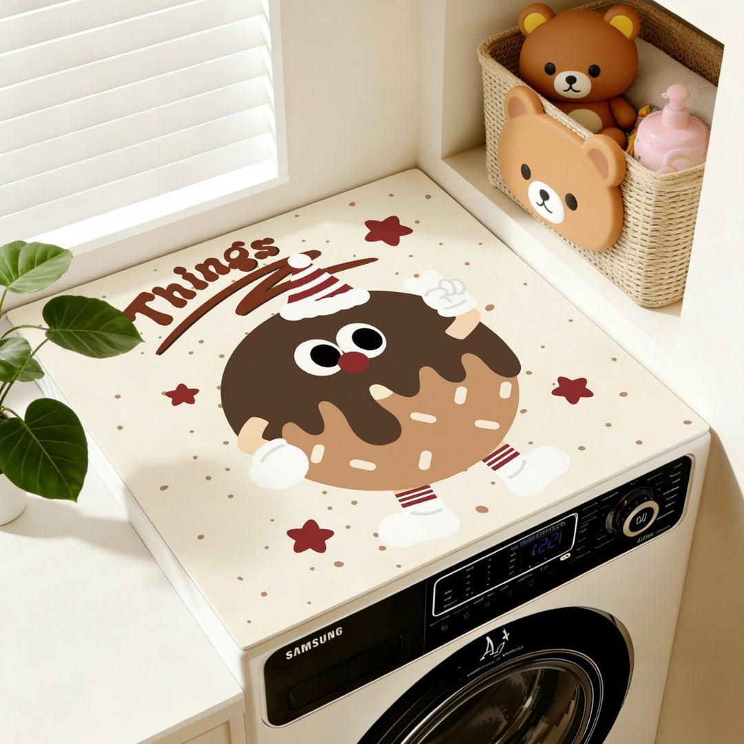 Cartoon Cat-Themed Laundry Table Cover