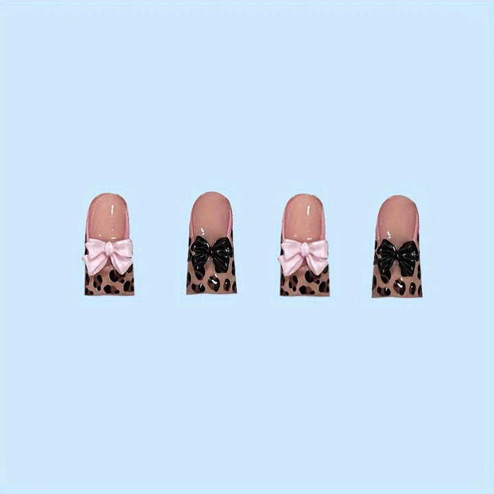 Decorative Leopard Print Press-On Nail Set Kalsten