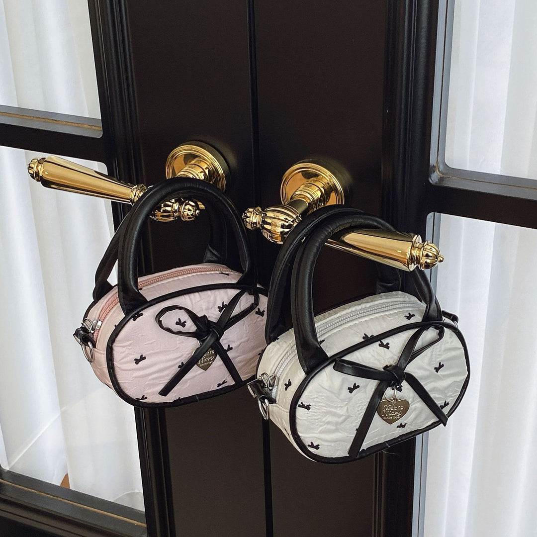 Quilted Mini Handbag with Heart Detail Kalsten