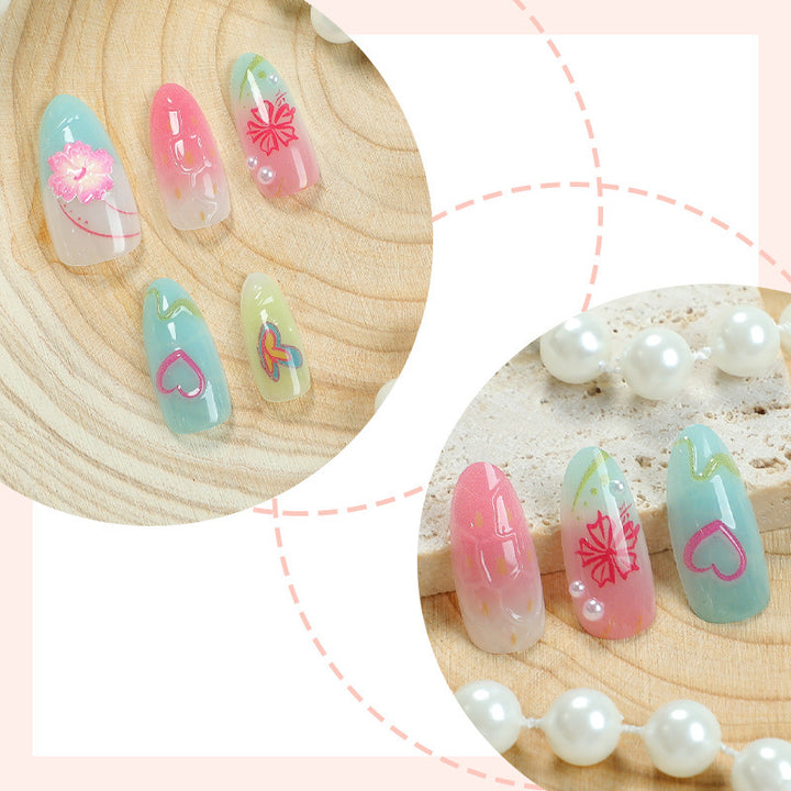 creative nail art set with maritime motifs and sparkling accents Kalsten