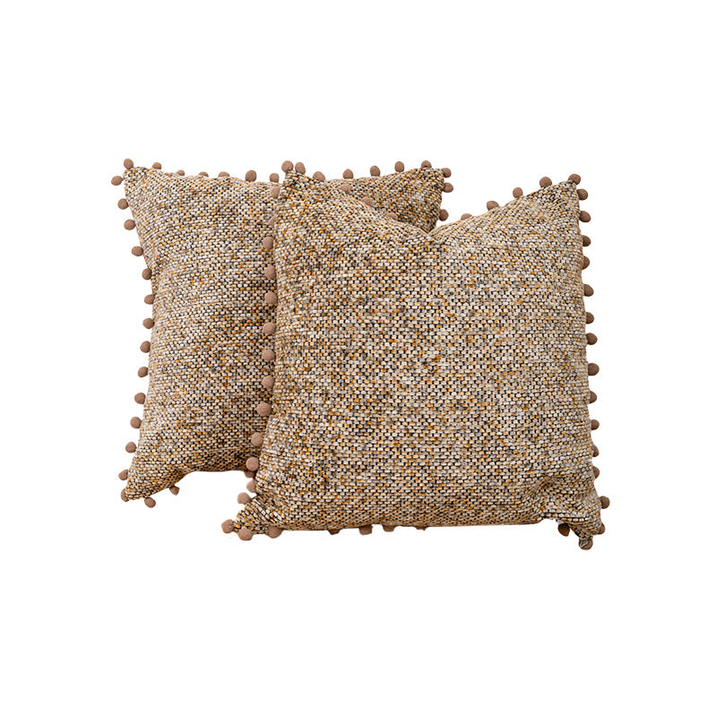 Textured Knitted Decorative Pillow