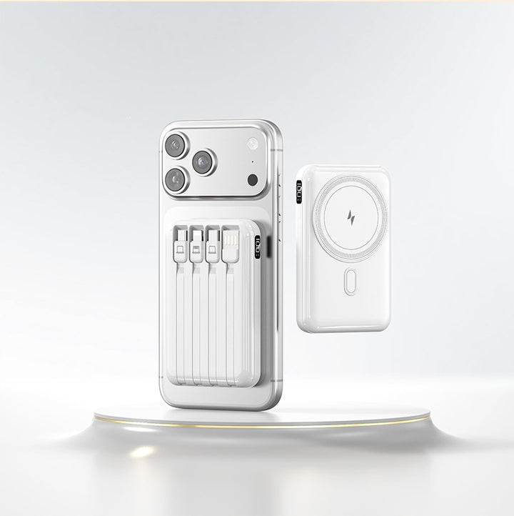 Power bank with integrated charging cable and stylish design Kalsten