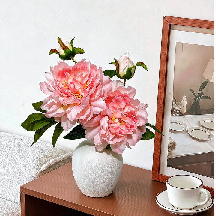 Lifelike Peony Flower Arrangement
