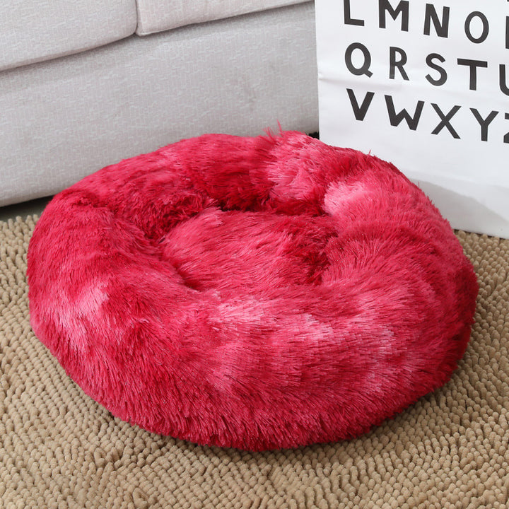 Women Round Plush Pet Bed Kalsten