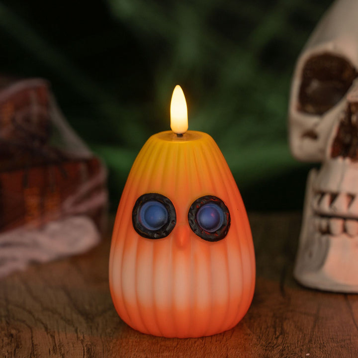 Creepy LED pumpkin lantern