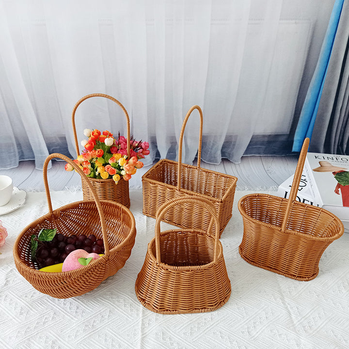 Handcrafted Natural Woven Storage Baskets Kalsten
