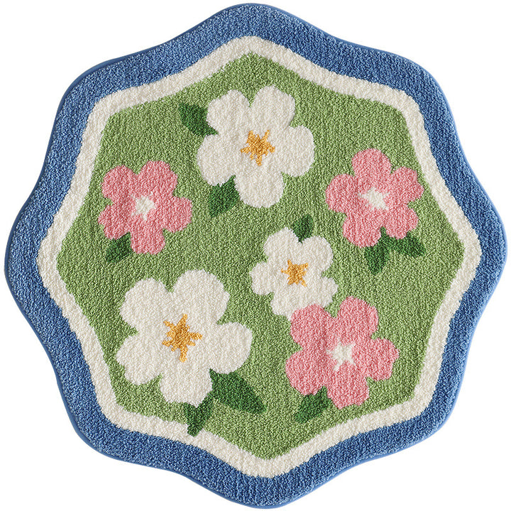 Floral-Patterned Soft Bath Mat Kalsten