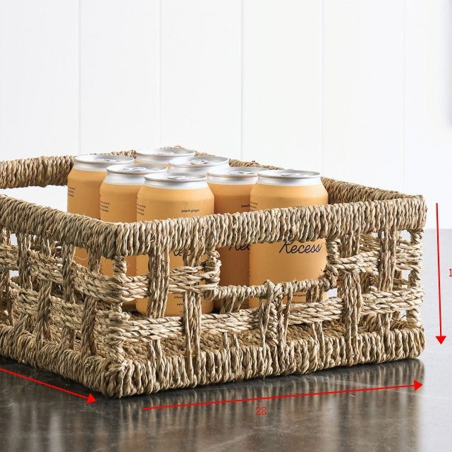 Rustic Woven Storage Basket Kalsten