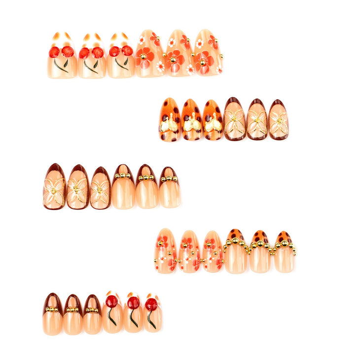 Decorative Press-On Nail Set Kalsten