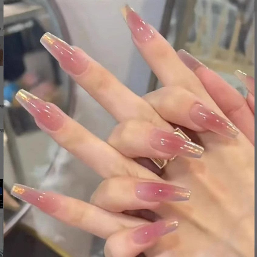 Ombre Long Acrylic Press-On Nails Kalsten