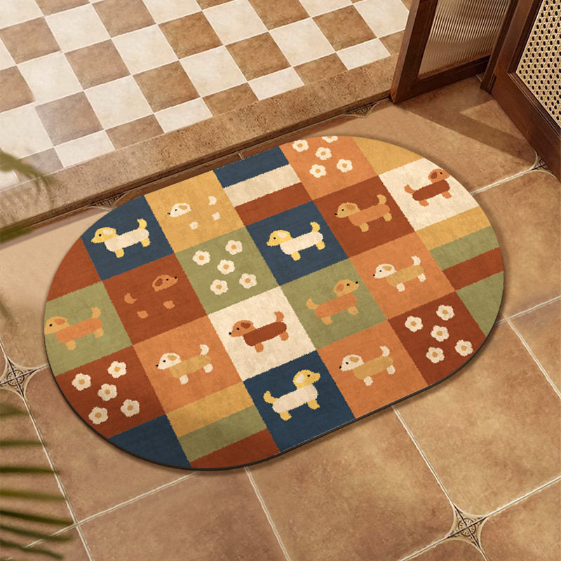 Colorful Patchwork Area Mat
