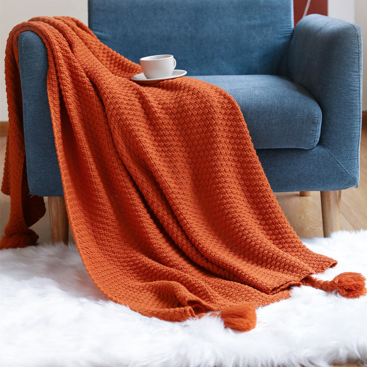Plush Woven Decorative Throw Blanket Kalsten
