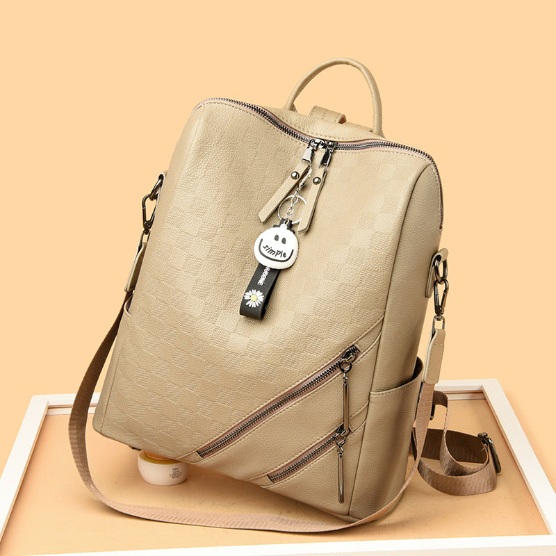 Checkered Pattern Stylish Backpack Kalsten
