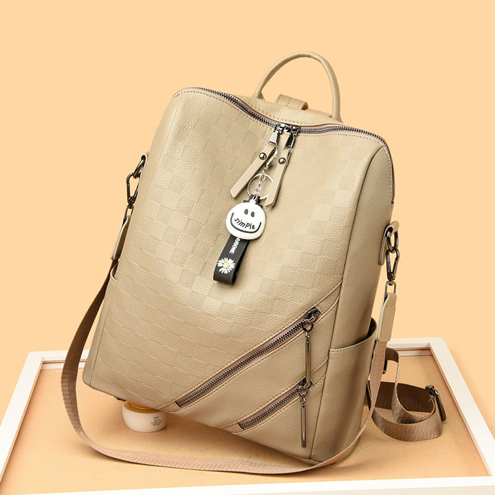 Checkered Pattern Stylish Backpack Kalsten