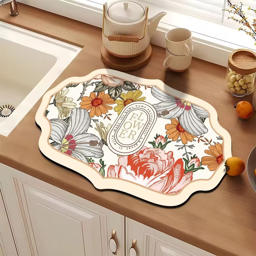 Elegant Decorative Kitchen Mat Kalsten