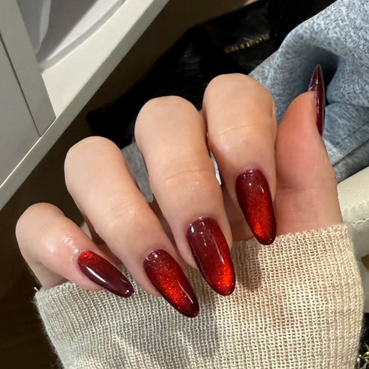 Glossy Decorative Press-On Nails Set Kalsten
