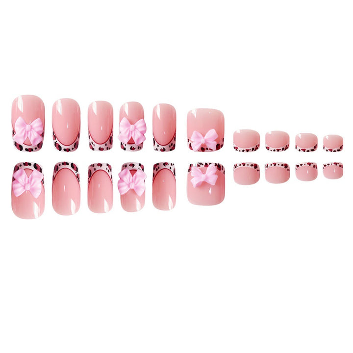 Artistic Nail Set with Bow Accents Kalsten
