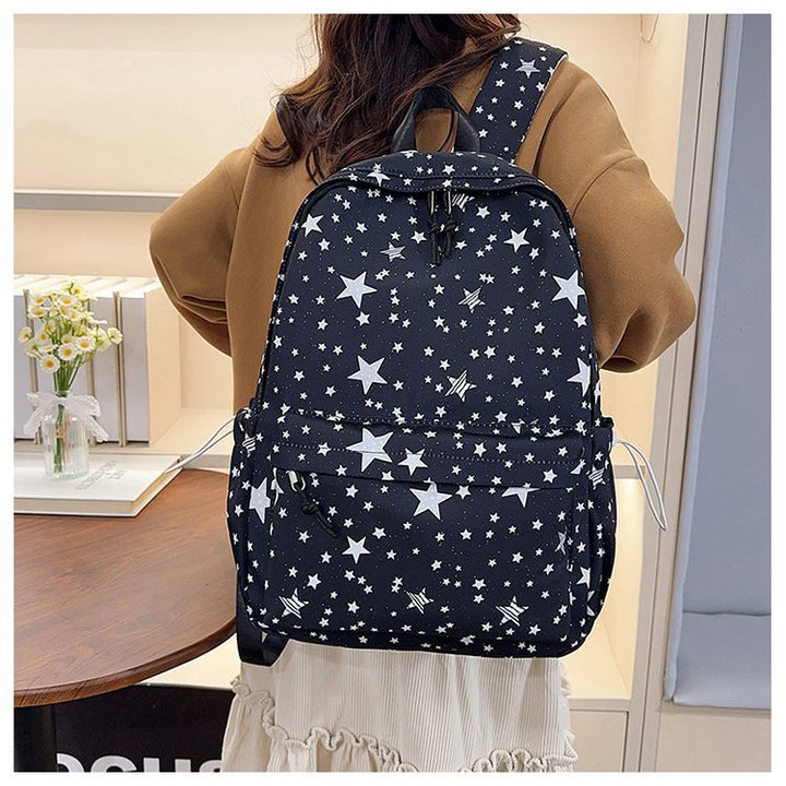 Backpack with Sparkling Star Motif and Charming Pendant Kalsten