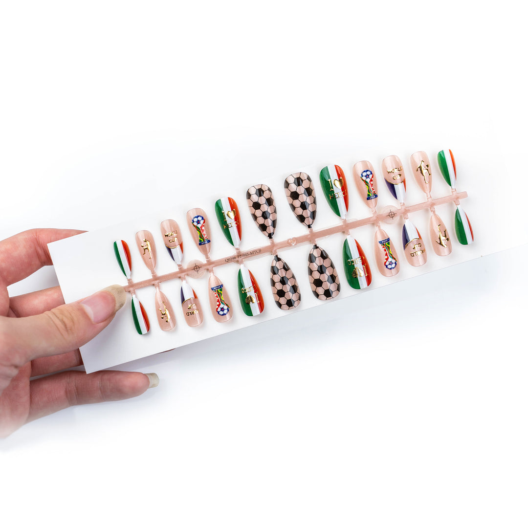 Glamorous Sporty Artificial Nail Set Kalsten