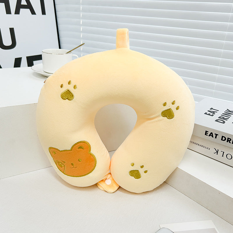 Unisex Neck Support Pillow with Cute Animal Design Kalsten