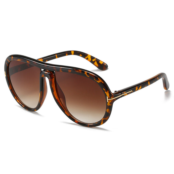Oversized Fashionable Transparent Pink Sunglasses Kalsten