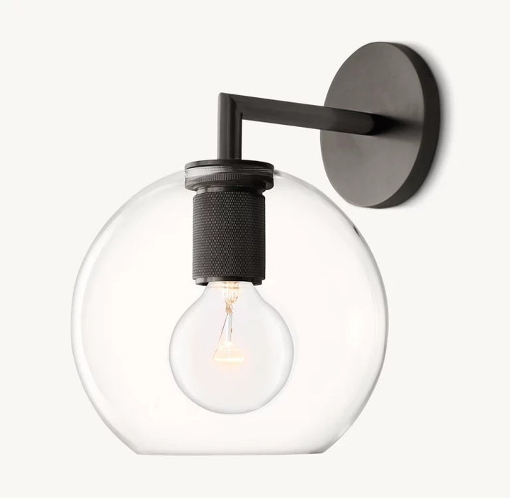 Modern Glass Sphere Wall Light