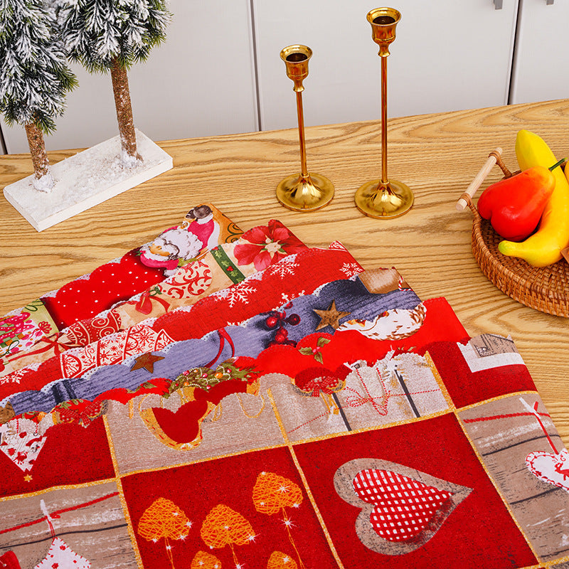 Festive table runner with Christmas motifs Kalsten